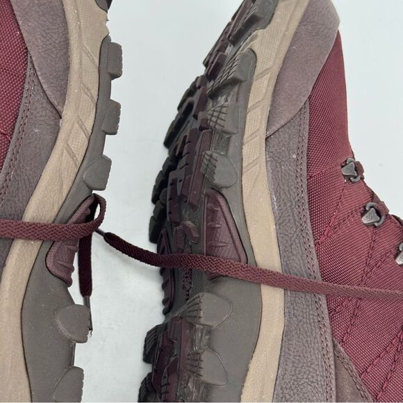 Men's 11 North Face Waterproof Hiking Burgundy Pre-owned Warm Winter Snow Boots - Picture 8 of 9